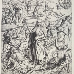 Basel School, Life of Christ, Drawing, Print, Bookplate, Art, ~ 240623-WH 595
